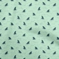 thumbnail image 1 of oneOone Cotton Silk Mint Green Fabric Ocean Shark Swimming Sewing Craft Projects Fabric Prints By Yard 42 Inch Wide, 1 of 1