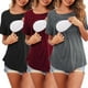 thumbnail image 4 of Camisas de Maternidad Yuyangstore Ropa de Extractor de Leche Lactancia Negro Rojo Gris M, 4 of 8