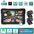 thumbnail image 1 of Navegador GPS Inalámbrico para Motocicleta 5 Pulgadas Carplay Android Apple Grabadora Conducción Automóviles A Prueba (proyección Pantalla + Grabación Dual Delantera Y Trasera), 1 of 9