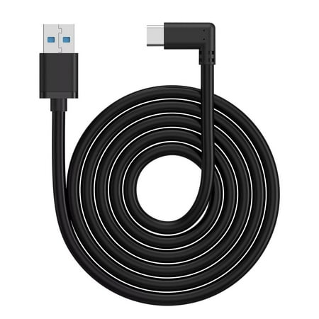 10ft Link Cable Fit for Oculus Quest 2, EEEkit USB Type-C Right Angle to A/C Cable, High-speed Data Transfer, Fast Charging Cord Compatible for Oculus Quest 2 VR Virtual Reality Headset Gaming PC