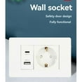 thumbnail image 3 of Standard Socket Wall Power Socket USB+TYPE-C+EURO Socket EU Plug, 3 of 5