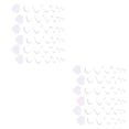 thumbnail image 3 of Inteprter Corazón Colgando Remolinos Suministros de techo Atractiva decoración de fiesta Adorno Adorno de compromiso para el hogar Corazón Corazón blanco 2Conjunto, 3 of 6