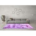 thumbnail image 3 of Ahgly Company Indoor Round Abstract Purple Modern Area Rugs, 7' Round, 3 of 4
