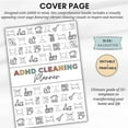 thumbnail image 4 of ADHD Cleaning Planner, Adhd Cleaning & Organizing Toolkit - Chore Planners, Tidy Minds Adhd Planner, Editable Home Clean Plan Notebook, Daily, Weekly and Monthly Yearly Clean Sheet(1pc), 4 of 7