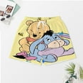 thumbnail image 4 of Winnie The Pooh Eeyore Women's Pajama Set 2-Piece Sleepwear Loungewear Button Down Short Sleeve Summer Silky PJ Set, 4 of 8