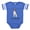 Royal Blue, variant on CafePress - FIN JRT Lover - Cute Infant Baby Football Bodysuit