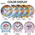 thumbnail image 6 of Hovilon Alarm Clock for Kids Learning to Tell Time,Silent Clock Movement, Battery Operated with Back-Light,for Kids,Teens and Nice Bedroom,Desk Decor, 6 of 6