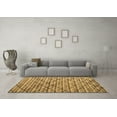 thumbnail image 3 of Ahgly Company Indoor Round Abstract Brown Modern Area Rugs, 5' Round, 3 of 4