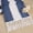 Blue & Beige, variant on Boho Table Runner for Home Decor with Tassels 72 Inch Farmhouse Burlap Table Runner Rustic Lace Decoration for Living Room Dining Table, Entryway Kitchen Natural Beige (12x72 Inch)