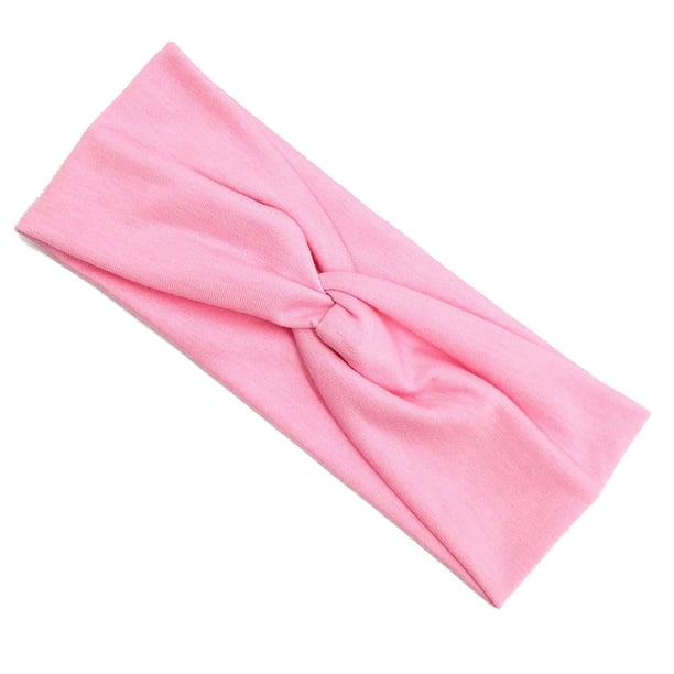 Advancent Diadema elástica Athletic Gym Banda para el cabello suave Banda para el sudor Entrenamiento Playa Vacaciones Elegante Moda Headwear Uniforme atlético Rosado