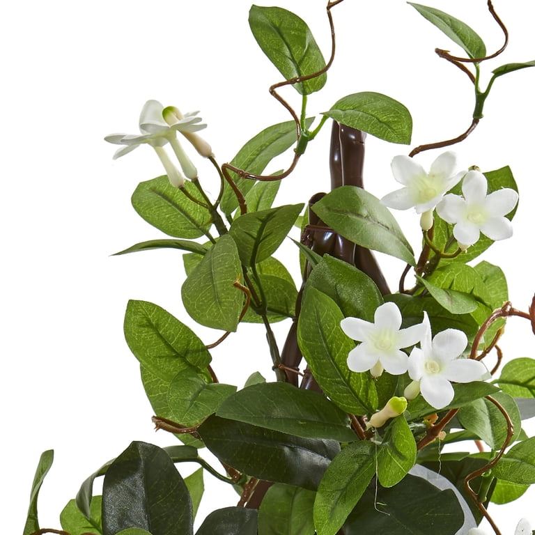 Nearly Natural 24" Stephanotis Artificial Climbing Plant in White