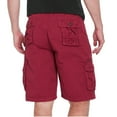 thumbnail image 4 of HOOMEUMY Men's Cargo Shorts Loose Fit Multi-Pockets Straight Solid Outdoor Work Shorts Straight Outdoor Work Shorts for Men Wine 6, 4 of 7