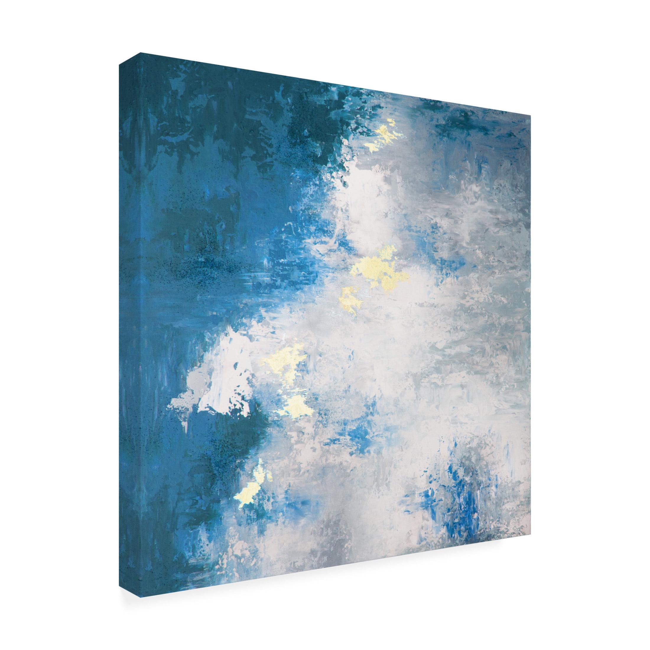Trademark Fine Art Alyson Storms Abstract Blue Red Green 1 Canvas Wall Art