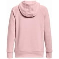 thumbnail image 5 of Under Armour Womens Rival Fleece Logo Hoodie , 647 Prime Pink / / White , 2X, 5 of 5