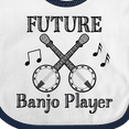thumbnail image 4 of Inktastic Future Banjo Player Boys or Girls Baby Bib, 4 of 4