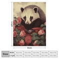 thumbnail image 4 of ONETECH Opossum and Roses Ultra-Soft Micro Blanket Soft Comfortable Throw Blanket Warm Cozy Plush Blanket Lightweight Durable Fuzzy Blankets for Couch Bed Living Room Camping, 4 of 6