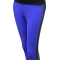 thumbnail image 3 of FashionOutfit Women's Back Color Contrast 3/4 Capri Skinny Workout Yoga Pants, 3 of 3