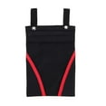thumbnail image 2 of Bolsa para patinete de bicicleta, bolsa colgante frontal impermeable, bolsa de almacenamiento para patinete eléctrico Rayas rojas en negro kusrkot Caja de almacenamiento de bicicletas de scooter, 2 of 8