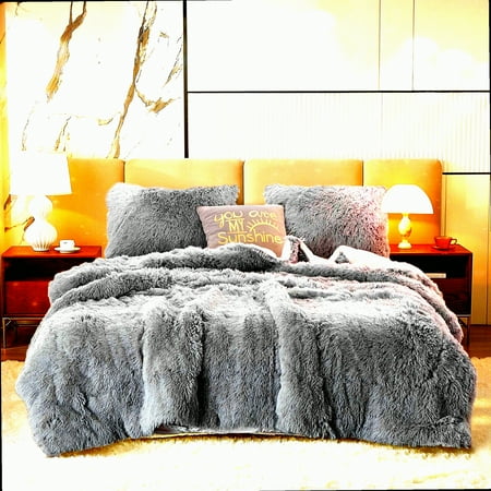 Sherpa plush comforter sale