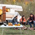 thumbnail image 5 of 6ft Folding Table, Portable Plastic Table for Camping, Picnics, Parties, High Load Bearing Foldable Table White, 5 of 5