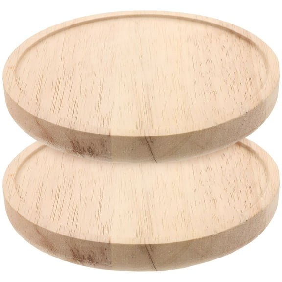 LAMIRO 2pcs Round Wall Displaying Shelf Wooden Floating Shelf Sundries Storage Shelf for Wall