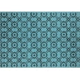 thumbnail image 1 of Ahgly Company Indoor Rectangle Oriental Light Blue Industrial Area Rugs, 7' x 9', 1 of 4