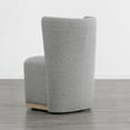 thumbnail image 5 of CHITA Modern Wingback Dining Chairs with Casters&Wood Base Set of 2, 5 of 5