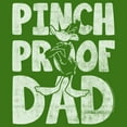 thumbnail image 2 of Men's Looney Tunes St. Patrick's Day Daffy Duck Pinch Proof Dad  Graphic Tee Kelly Green X Large, 2 of 5