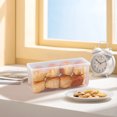 thumbnail image 4 of Bwomeauty Kitchen Storage, Airtight Bread Storage Containers Plastic Reusable Loaf Cake Clear Bread Dispenser Fresh Bread Organizer Bin, Mens Gifts, 11x4x5inch, 4 of 8