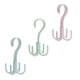 thumbnail image 2 of 3 uds multifunción giratorio de 360 ​​grados cuatro ganchos de garra estante colgante organizador de armario para corbatas bufandas zapatos (verde, rosa, azul), 2 of 6