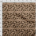 thumbnail image 4 of oneOone Viscose Jersey Light Brown Fabric Geometrical Shape Quilting Supplies Print Sewing Fabric By The Yard 60 Inch Wide, 4 of 4