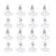 thumbnail image 1 of 16Pcs Durable Transparent Seat Clamps Simplicity Universal Advertising Clips for Restaurant Supermarket, 1 of 4