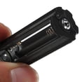 thumbnail image 2 of BotaniNest AAA Plastic Lamp Holder Cylindrical Black Battery Adapter Flashlight 3 Battery charger, 2 of 3