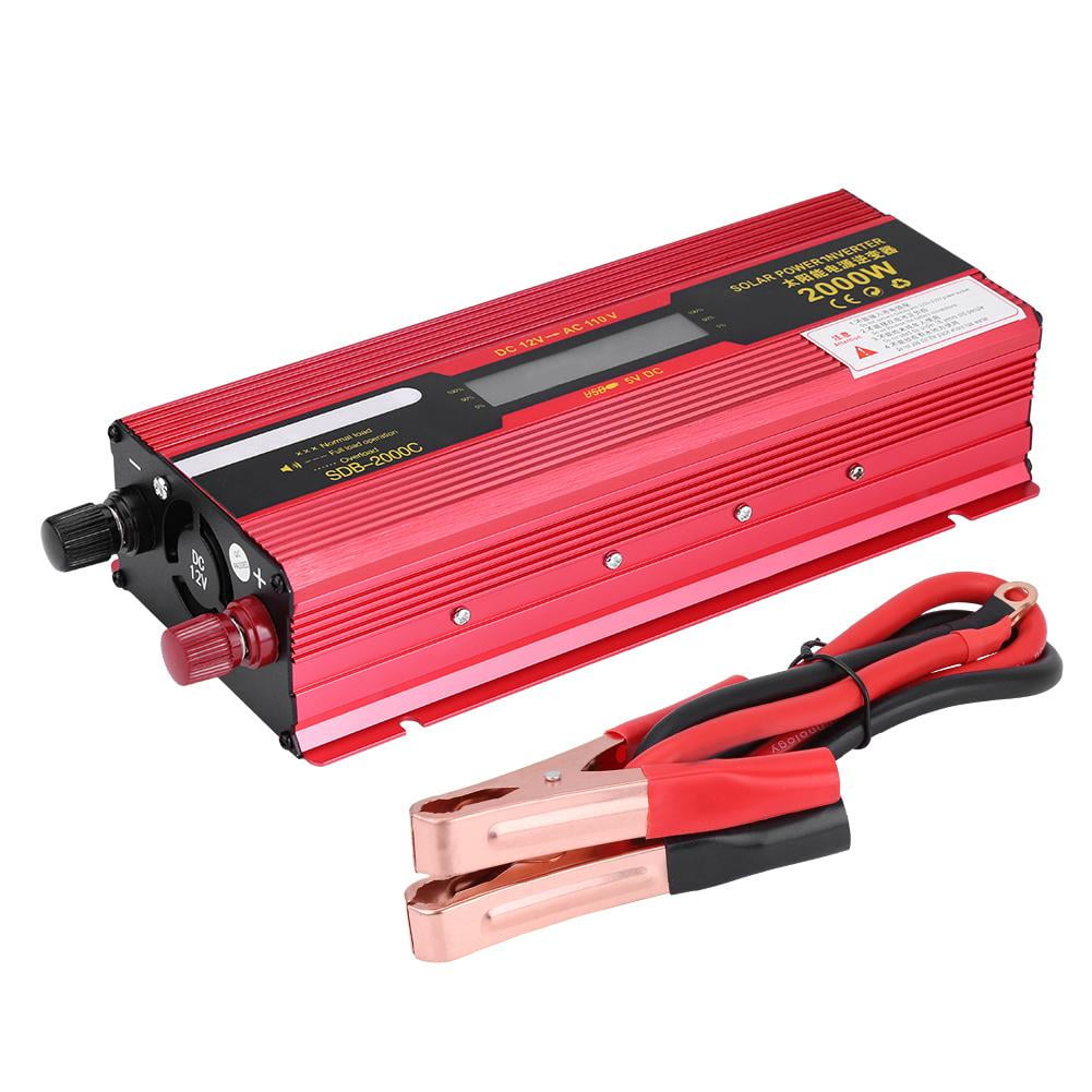 LYUMO Car Power Inverter,Red 2000W DC 12V to AC 110V Car LYUMO Car Power Inverter,Red 2000W DC 12V to AC 110V Car