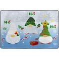 thumbnail image 4 of Dreamtimes Cute Christmas Gnome Non-Slip Area Rug 36"x24", Winter Elf Snow Floor Carpet Comfort Floor Mats Decor for Indoor Front Porch,Living Room, Bedroom,Kitchen, 4 of 7