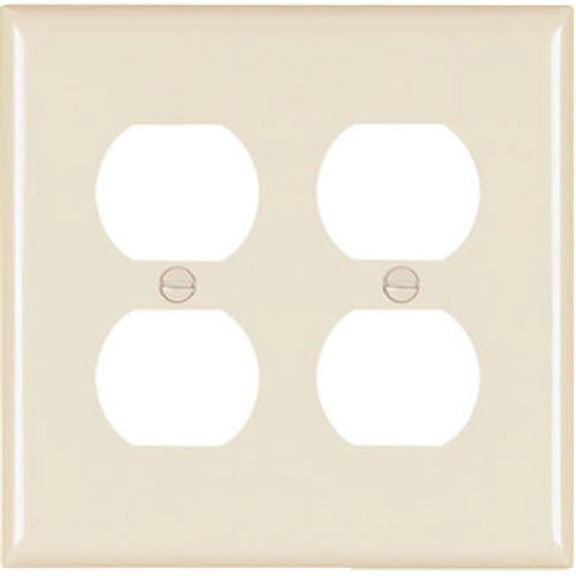 TP82LACC30 Wall Plate, 2 Gang, Light Almond
