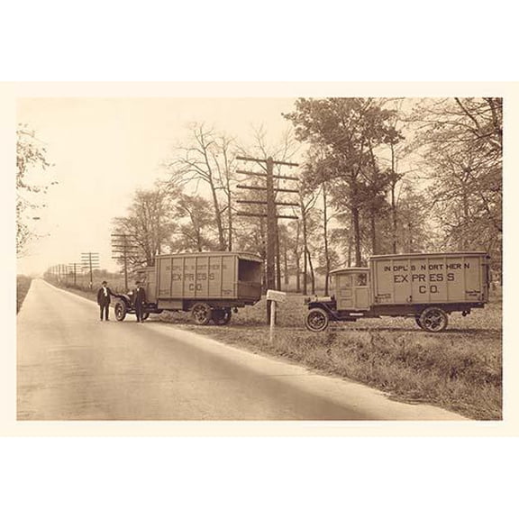 Indianapolis Northern Express Company- Fine Art Canvas Print (20" x 30")