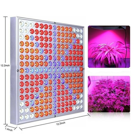 zimtown 45w led grow plant light red amp blue amp orange 225 blue red orange white led plant grow light panel