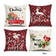 thumbnail image 3 of Bearachild 4 piezas funda de almohada de Navidad funda de almohada decorativa de Año Nuevo decoración de polvo atmósferas reutilizables Kits de decoración para fiestas, 3 of 6