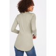 thumbnail image 2 of Urban Planet Women's Soft Long Sleeve Longline Top, 2 of 3