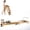 Beige, variant on STICCIO Foldable Pilates Reformer Machine for Gym & Home, Oak Wood Pilates Equipment, 5 Springs 7-Gear, 400 lbs Load, 3" PU Cushion, Full Set Included