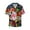 Summer Birds And Flowers, variant on offers the Sushi Salmon Surfing for Men's Casual Short-sleeved Shirt, a button-up collared shirt with a pocket, perfect for beach vacations and yacht travel in the Small size.
