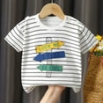 thumbnail image 2 of RYDCOT Unisex Infant Baby Crew Neck Cotton T-Shirt Top Toddler Short Sleeve Tees Shirts for Boys Girls 6 Months-6t Little Kids Summer Clothes Clearance, 2 of 9