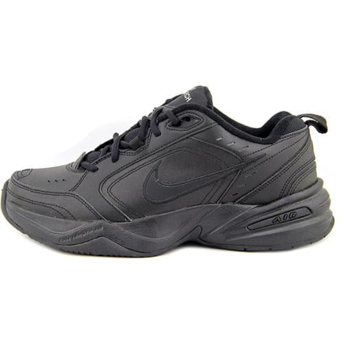 nike air monarch iv black/black, us 9.5 -