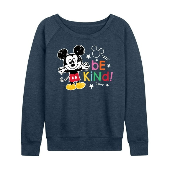 Disney - Mickey Mouse - Be Kind - Women's Lightweight French Terry Long Sleeve Shirt