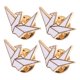 thumbnail image 4 of 6 Pcs Brooches For Women: Cartoon Origami Crane Brooch Pins For Daily Wear - Cute Metal Lapel Pins For Clothes/Backpacks/Sweater, 4 of 4