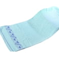 thumbnail image 2 of HEVIRGO Soft Heart Love Letter Towel Thick Water Absorption Bath Face Hand Washcloth, Blue, 2 of 7