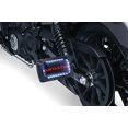 thumbnail image 1 of Kuryakyn Accessoire d'Accent pour Moto : Support de Plaque d'Immatriculation Courbé Nova et Cadre avec Éclairage LED Enveloppant, Montage Latéral Horizontal, Noir Brillant, 1 of 3
