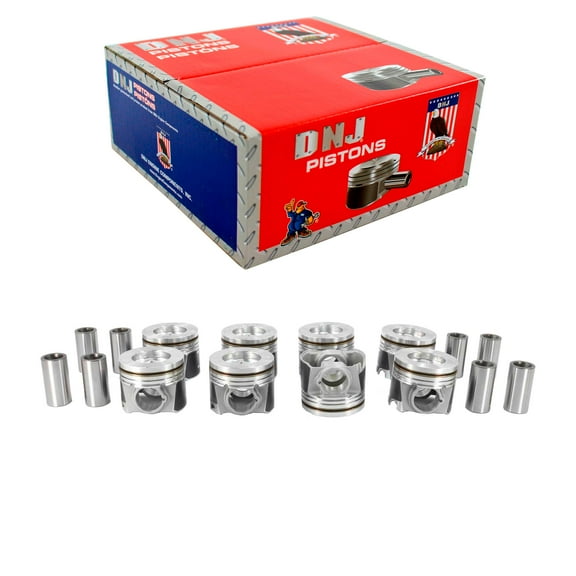 DNJ P4220 Complete Piston Set Fits Cars & Trucks 08-10 Ford F250 Super Duty 6.4L OHV