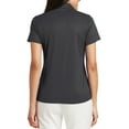 thumbnail image 2 of Mafoose Women's Performance Fine Jacquard Polo T-Shirt Grey Smoke X-Small, 2 of 5